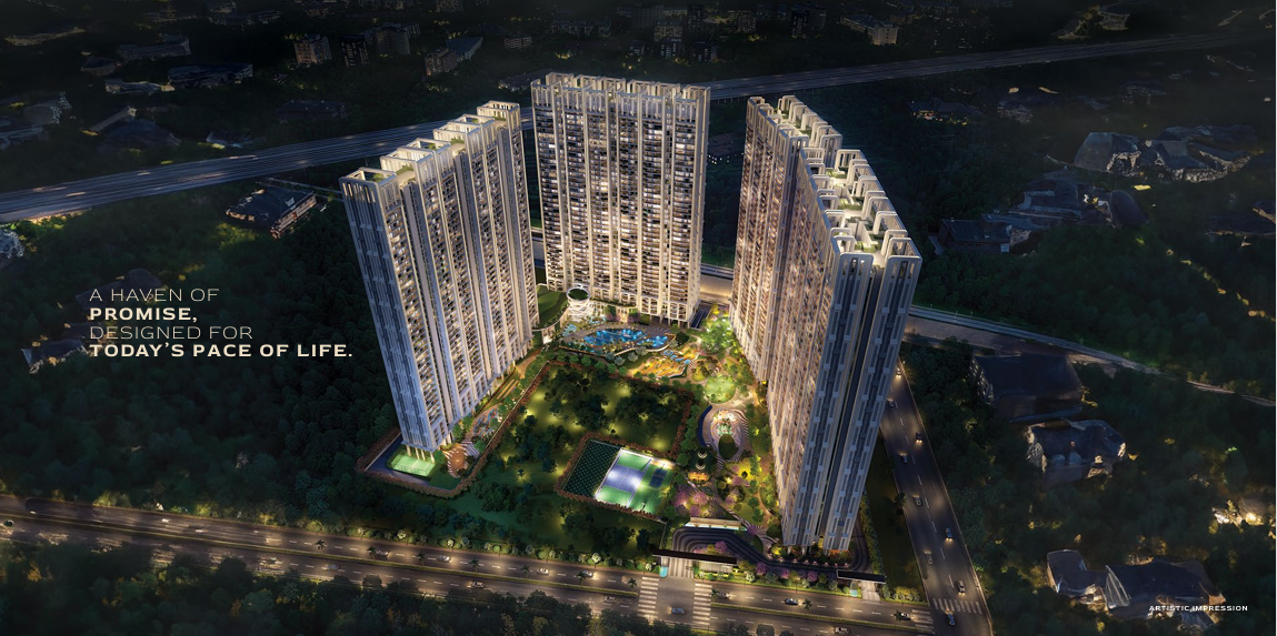  apartments range from 3 BHK to 4 BHK